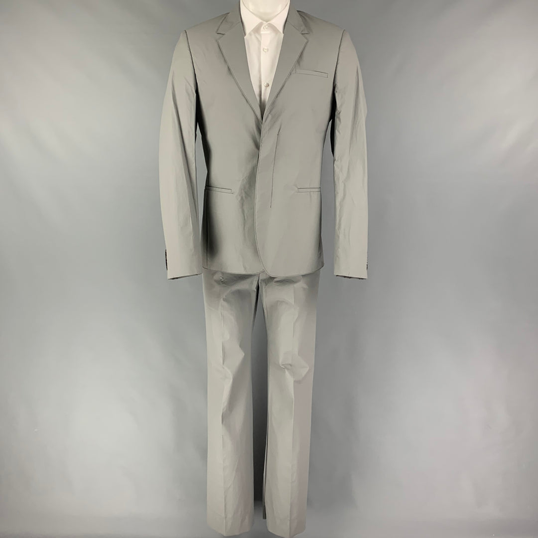 CALVIN KLEIN COLLECTION Size 38 Grey Polyurethane Polyester Suit
