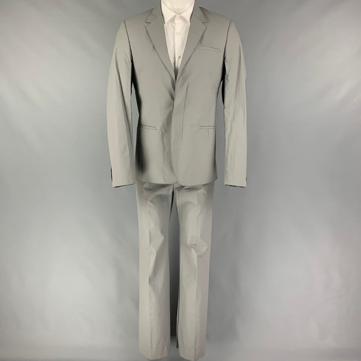 CALVIN KLEIN COLLECTION Size 38 Grey Polyurethane Polyester Suit
