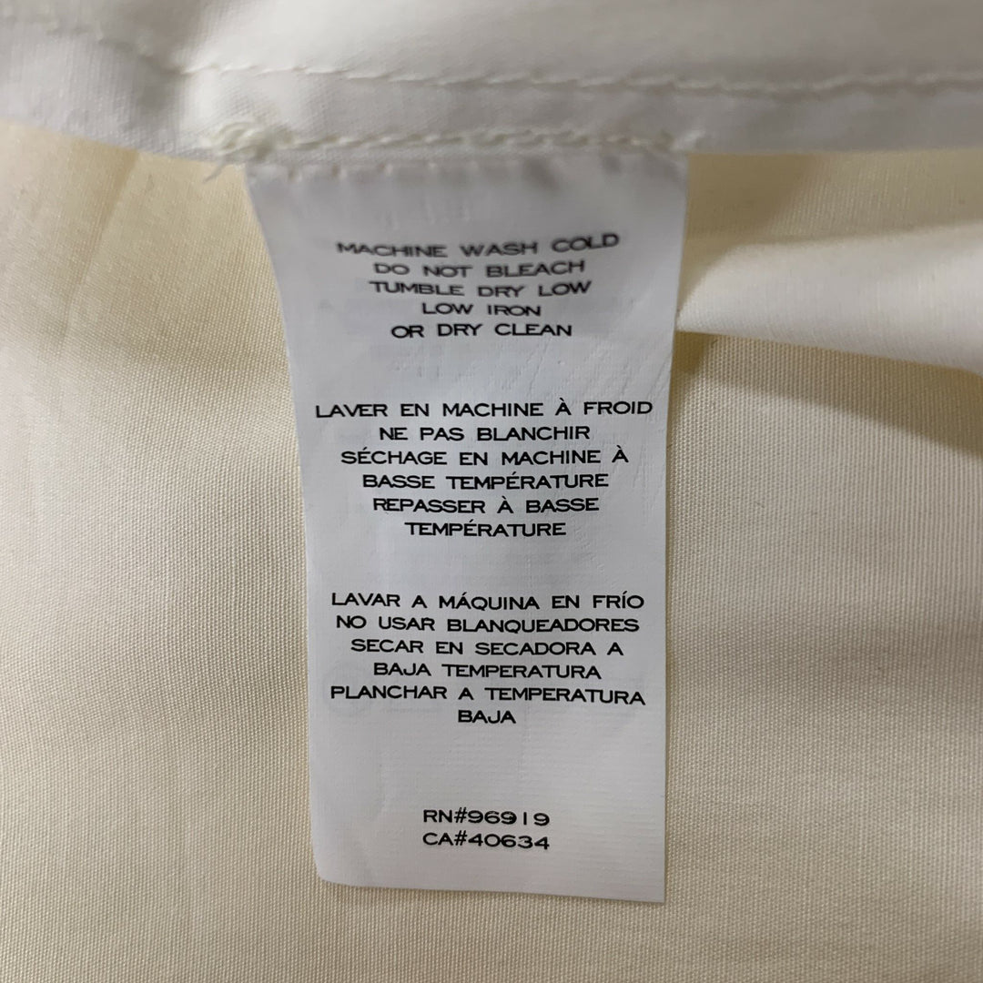MARC JACOBS Size 6 White &  Blue Cotton/ Spandex Nautical Blouse