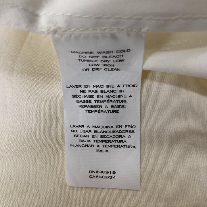 MARC JACOBS Size 6 White &  Blue Cotton/ Spandex Nautical Blouse