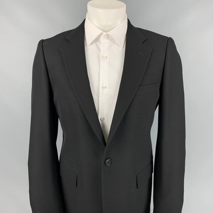 RICK OWENS X OLMAR and MIRTA Size L Black Wool / Silk Single Button Sport Coat