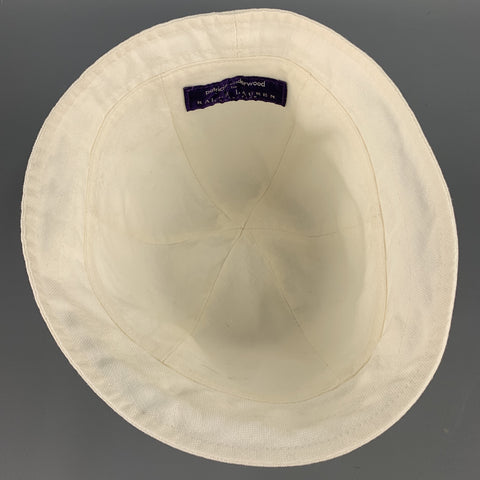 RALPH LAUREN Cream Patricia Underwood 20's Cap