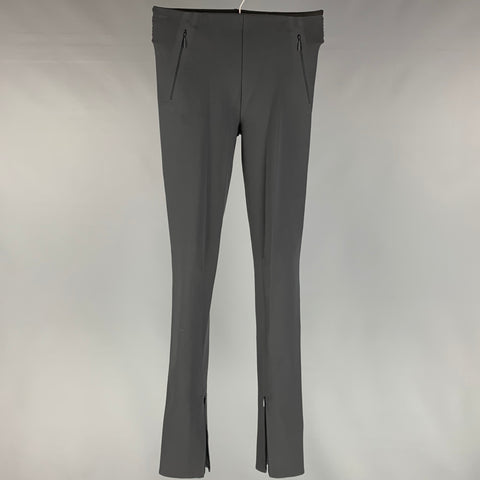 THE ROW Pantalones casuales ajustados de poliéster gris talla XS