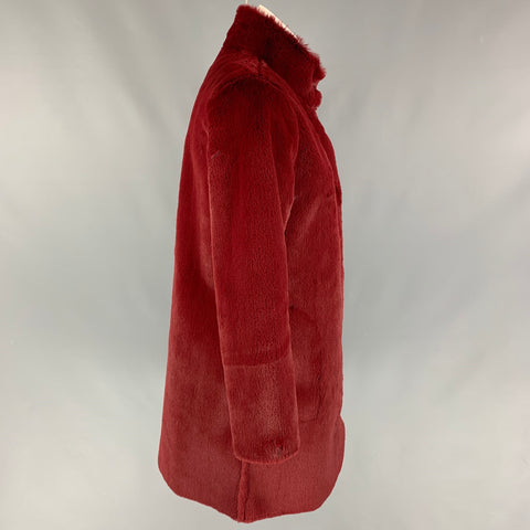 VELVET by Graham & Spenser Size XS Burgundy Polyester Coat