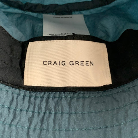 CRAIG GREEN Size One Size Blue Grey Nylon Tunnel Hat