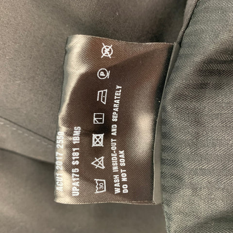 PRADA Size 34 Black Flat Front Casual Pants