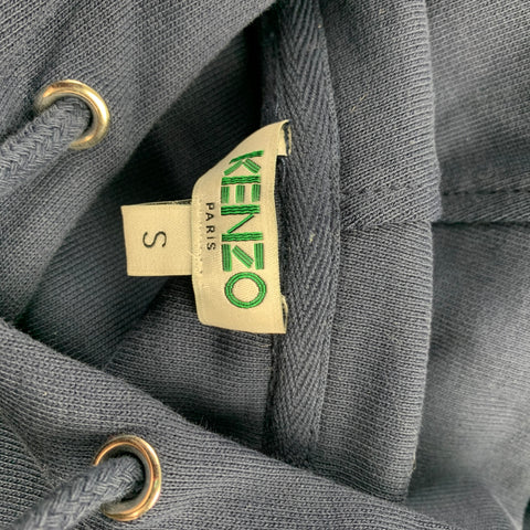 KENZO Sweat à capuche en coton brodé marine taille S