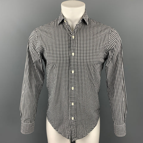 POLO by RALPH LAUREN Size S Black & White Checkered Cotton Button Up Long Sleeve Shirt