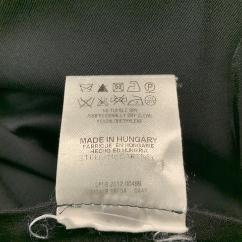 STELLA McCARTNEY Size 6 Black Wool Solid Zip Fly Dress Pants
