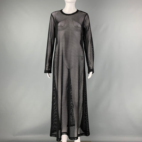 COMME des GARCONS Size L Black  Mesh A-Line Dress