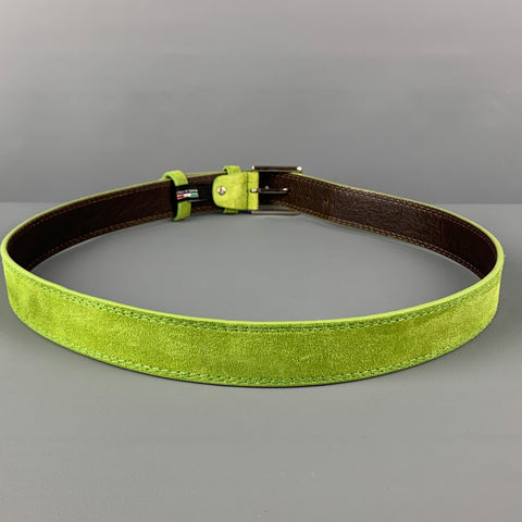 RONCATO Size 35 Green Suede Belt