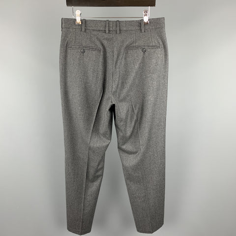 JB BRITCHES Size 33 Heather Dark Gray Wool Zip Fly Dress Pants