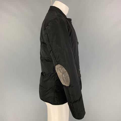 MARCEL et MARCEL Size M Black Quilted Elbow Patches Jacket
