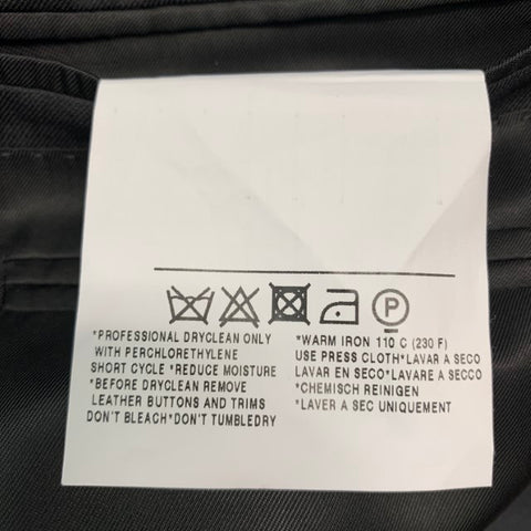 ERMENEGILDO ZEGNA Taille 40 Manteau de sport à revers en laine noire