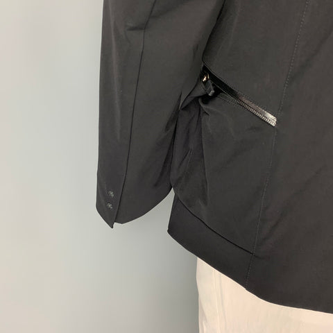 ACRONYM Chaqueta con broches de poliéster negra Talla L