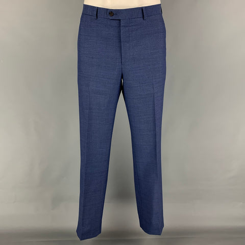 SUITSUPPLY Size 44 Blue Wool Notch Lapel Suit