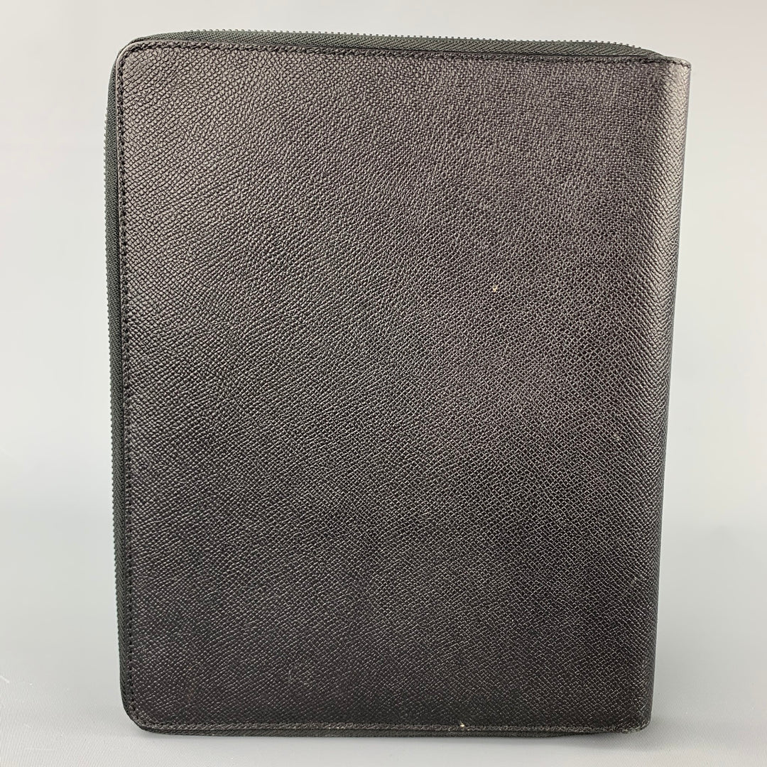 BURBERRY Black Pebble Grain Leather iPad Case