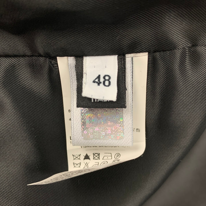 D&G by DOLCE & GABBANA Size 38 Black Silk Blend Vest