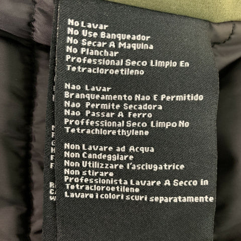 PENFIELD Talla L Abrigo con capucha de poliéster y algodón liso verde oscuro