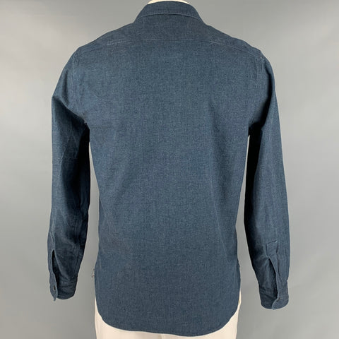 RRL by RALPH LAUREN Size L Blue Cotton Long Sleeve Shirt