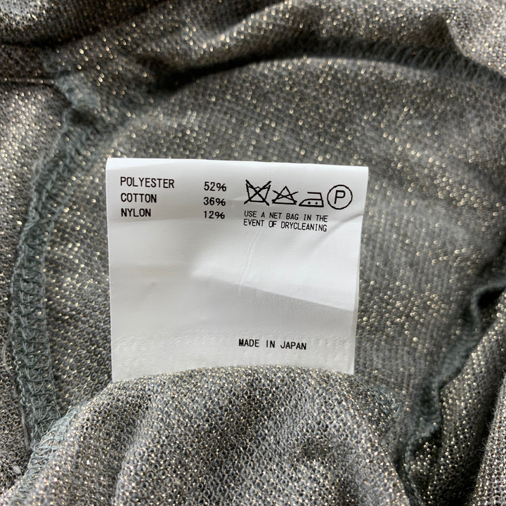 KOLOR Size S Silver & Grey Metallic Polyester Blend Jacket