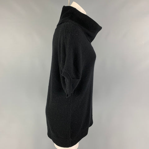 MICHAEL STARS Size S Black Cashmere Blend Short Sleeve Casual Top