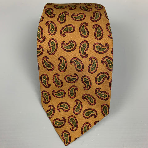 POLO by RALPH LAUREN Brown Paisley Silk Tie