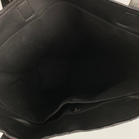 LANGACKERHAUSL Charcoal Wrinkled Paper Tote Bag