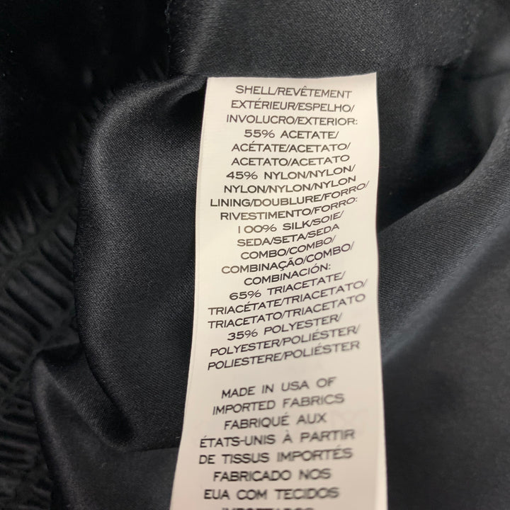 MARC JACOBS Size 2 Black Acetate Blend Rhinestone Embellishment Jacket