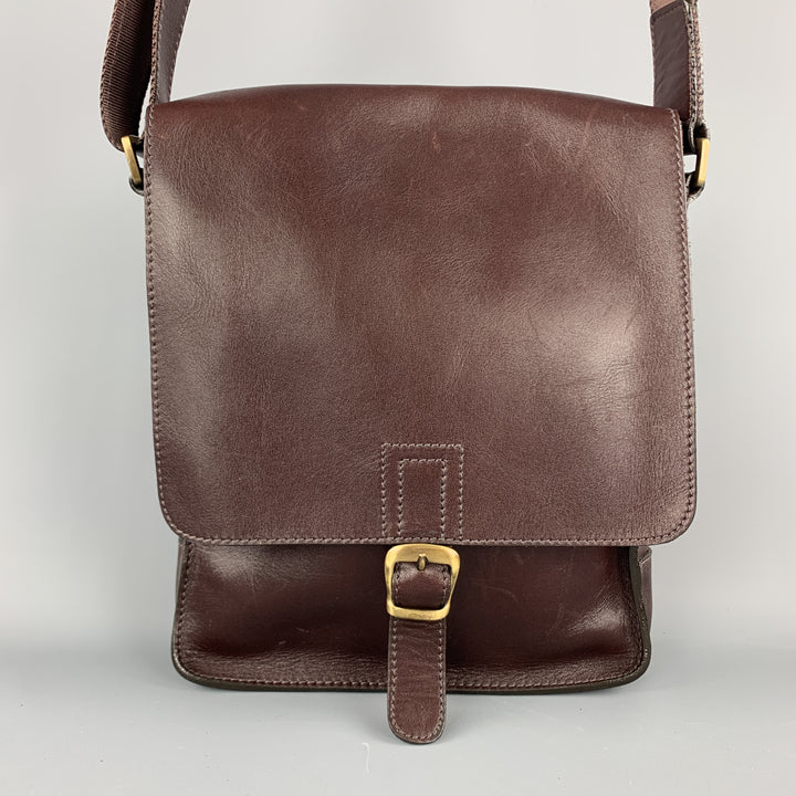 SAGEBROWN Burgundy Leather Shoulder Bag