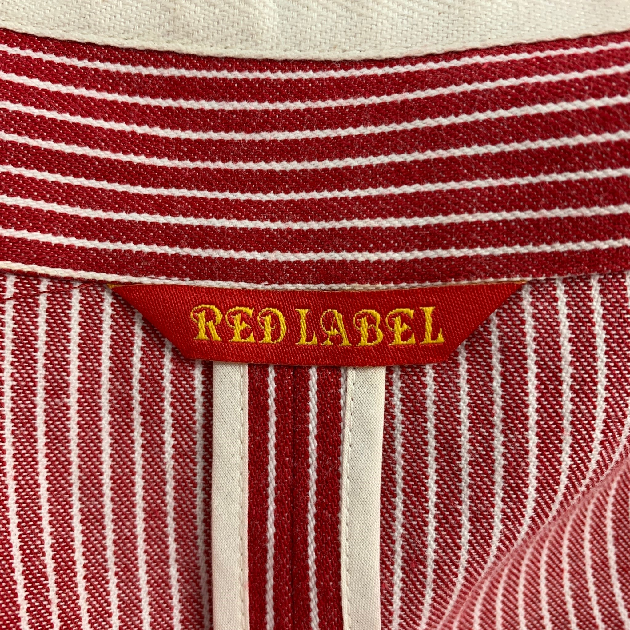 VIVIENNE WESTWOOD RED LABEL Size 2 Red & White Stripe Cotton