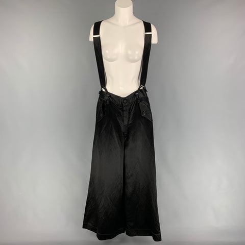 MARC by MARC JACOBS Mono de pierna ancha en mezcla de acetato satinado negro talla M
