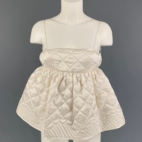 CECILIE BAHNSEN Taille 4 Débardeur Selena matelassé beige