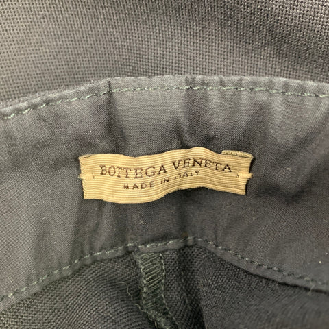 BOTTEGA VENETA Size 32 Navy Blue Virgin Wool Flat Front Casual Pants