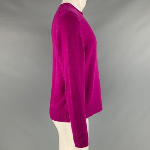 RAG & BONE Size M Pink Fuchsia Cashmere Crew-Neck Pullover