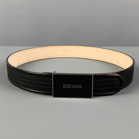 ESCADA Taille Taille 26 Ceinture en cuir noir