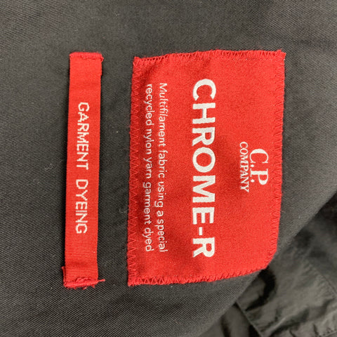 CP COMPANY Size S Black Nylon Zip Up Jacket