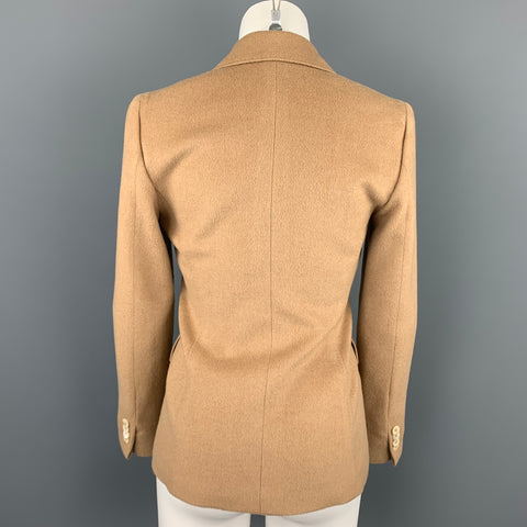 BROOKS BROTHERS Taille 0 Veste à simple boutonnage en poils de chameau