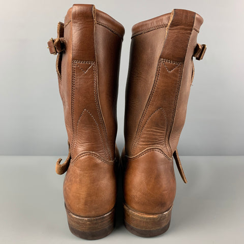 RRL par RALPH LAUREN Taille 11 Bottes en cuir antique beige