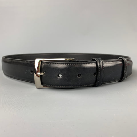 CARMINA Size 36 Black Leather Belt
