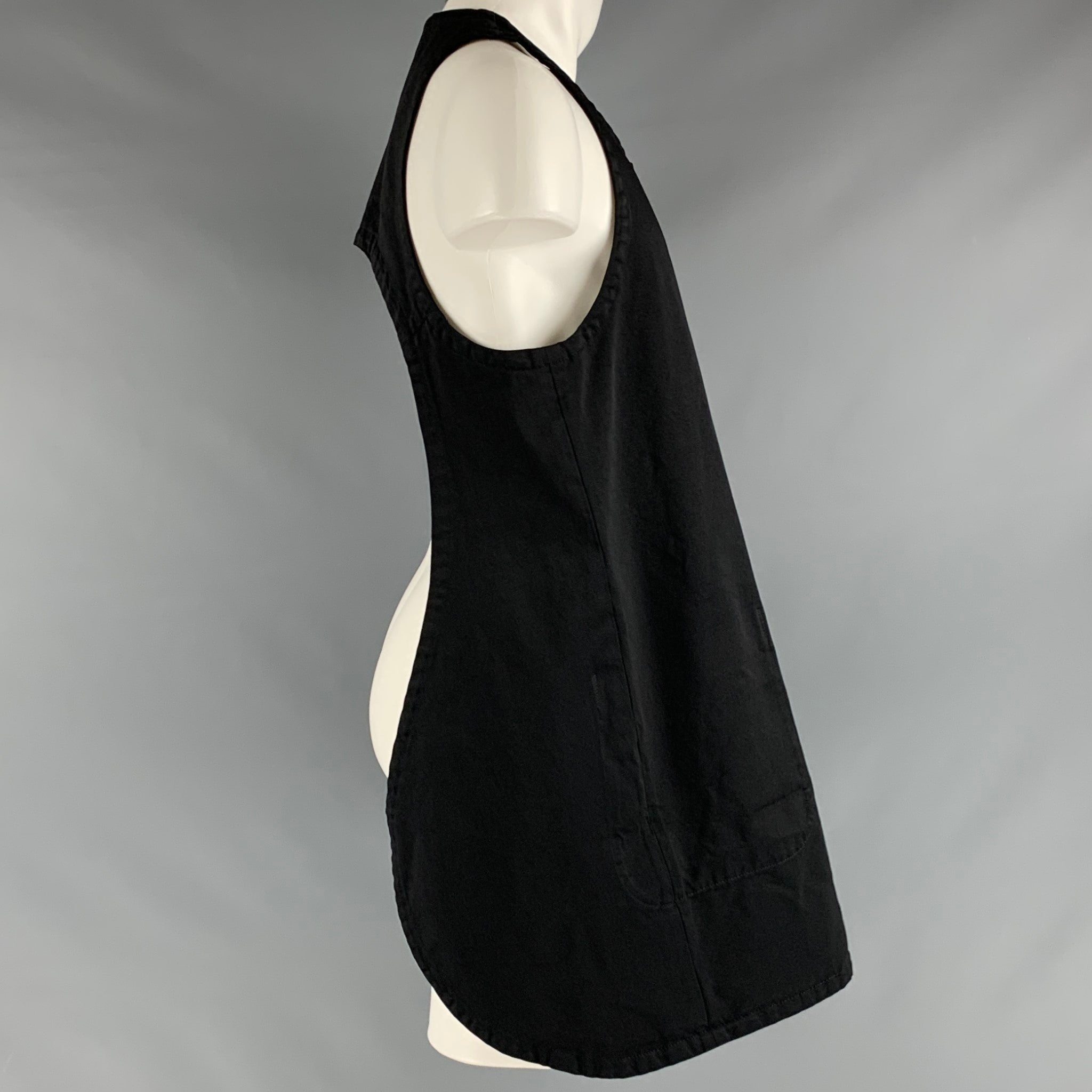 COMME des GARCONS HOMME PLUS Size S Black Polyester Apron Tank Top