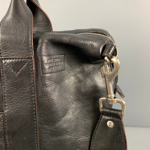 JACK SPADE Sac messager en cuir noir