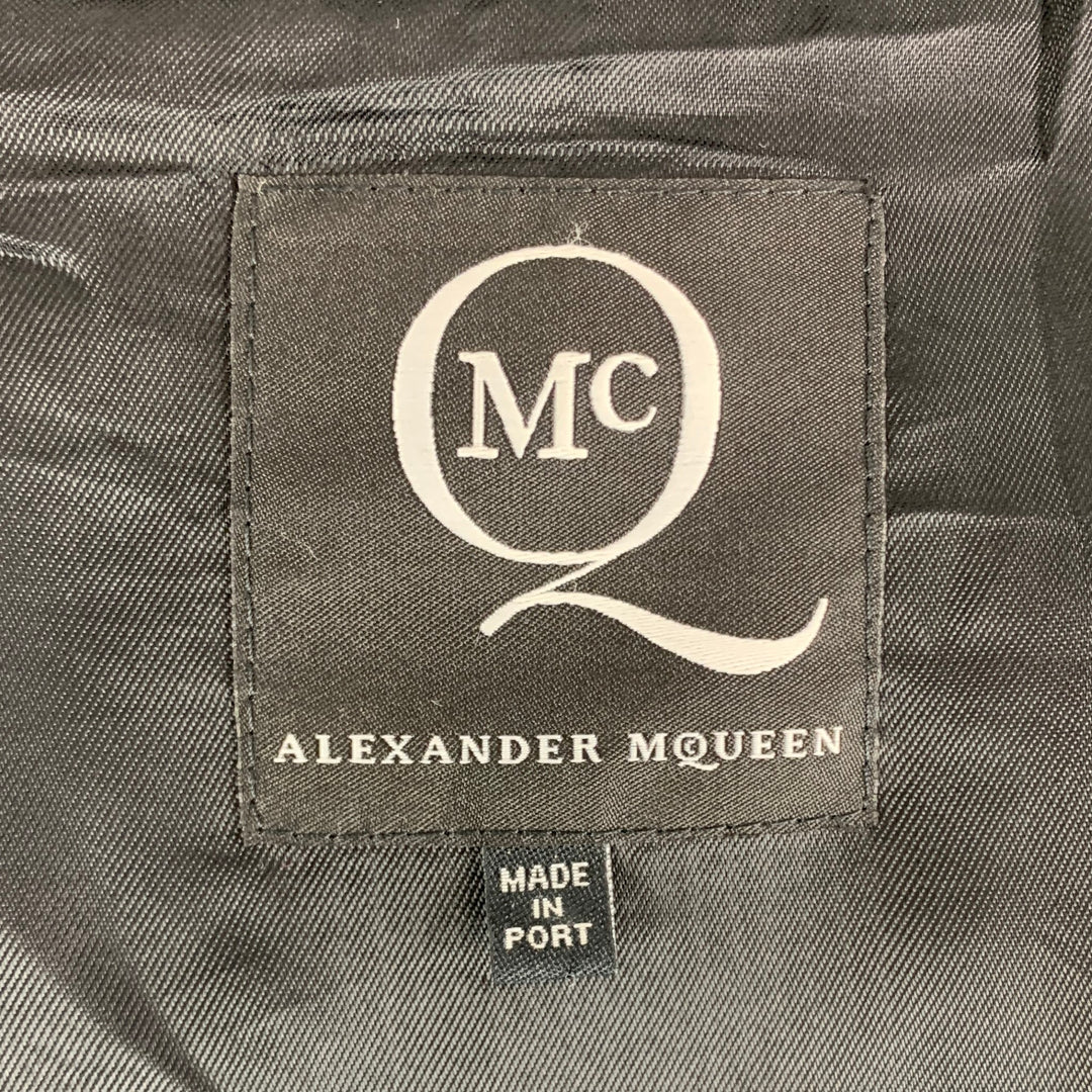 MCQ by ALEXANDER MCQUEEN Chest Size 40 Black Mixed Materials Jacket