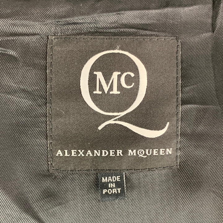 MCQ by ALEXANDER MCQUEEN Chest Size 40 Black Mixed Materials Jacket