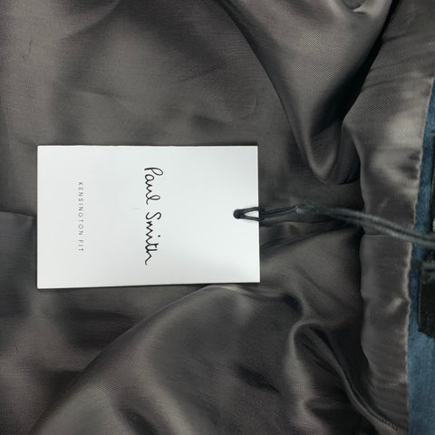 PAUL SMITH Kensington Fit Size 38 Regular Navy Velvet Wool Notch Lapel Sport Coat