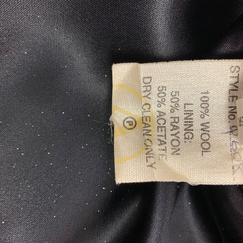 JOHN RICHMOND MAN Size XL Charcoal & Grey Chalkstripe Patchwork Wool Buttoned Vest