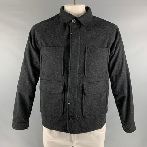 APOLIS GLOBAL CITIZEN Taille L Veste en laine mélangée gris noir Nailhead
