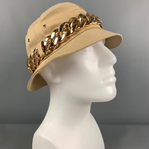 MICHAEL by MICHAEL KORS Size One Size Beige Gold Canvas Hat