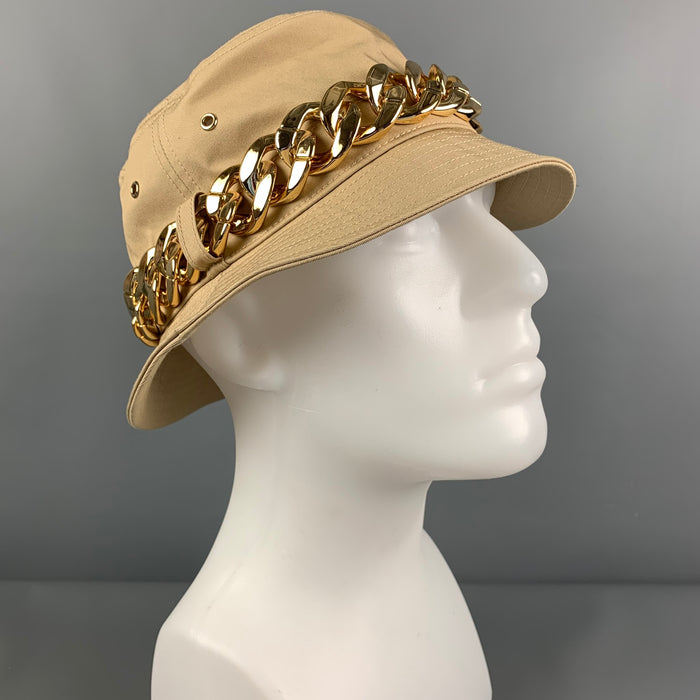 MICHAEL by MICHAEL KORS Size One Size Beige Gold Canvas Hat