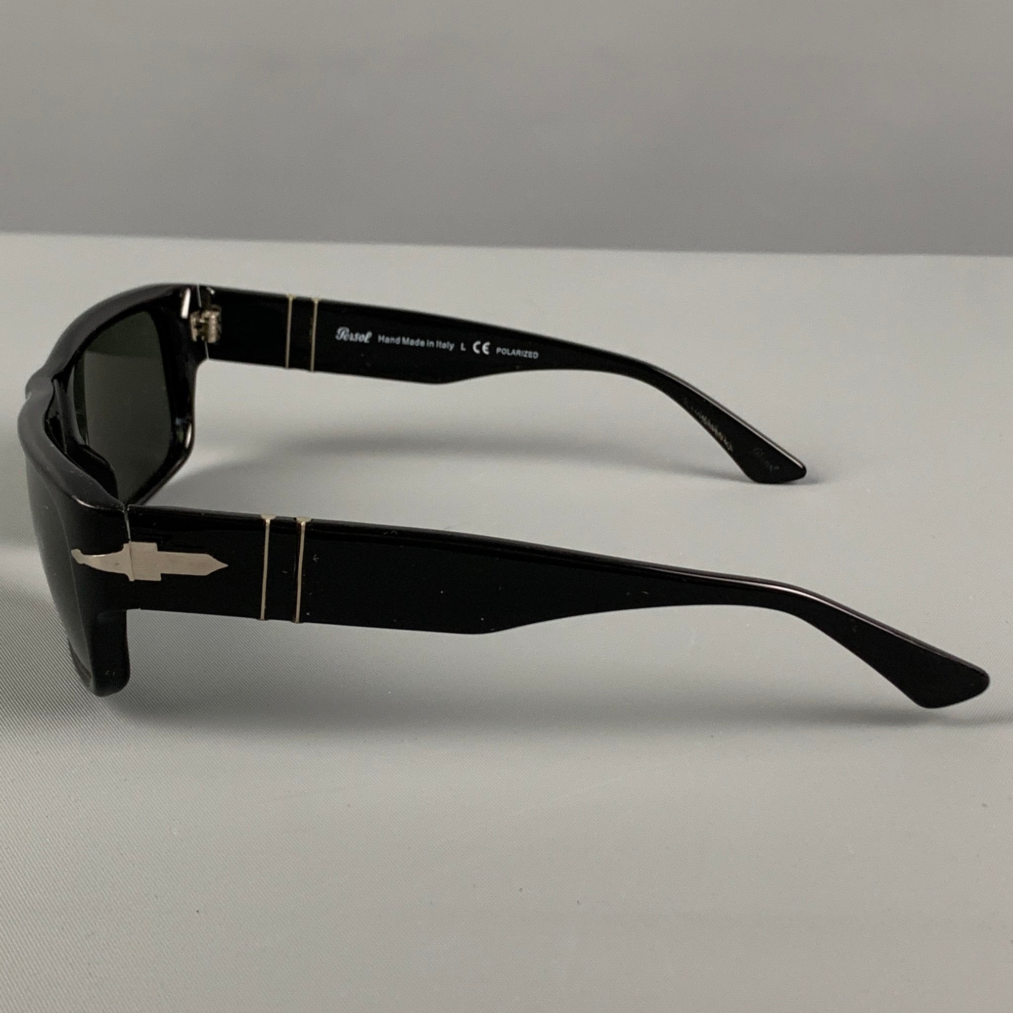 PERSOL Black Acetate Polarized Sunglasses – Sui Generis Designer